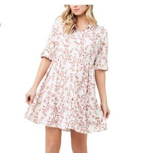 Floral Ivory Maternity Dress - Ripe Maternity
